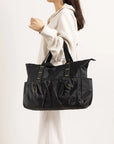 Indiana Tote Bag|Black