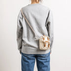 ドーナツ マカロン タイニー オーガニックコットン 小型 軽量 ショルダーバッグ 1L