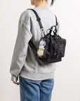 Pyramid Tiny Lucent Series Backpack|Black