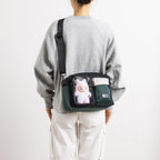 Satchel Lucent Series Crossbody Bag|Black x Slate Green