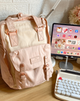 Macaroon Nature Pale Series Backpack|Pink