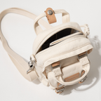 ドーナツ マカロン タイニー オーガニックコットン 小型 軽量 ショルダーバッグ 1L