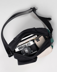 Satchel Lucent Series Crossbody Bag|Black x Slate Green