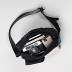 Satchel Lucent Series Crossbody Bag|Black x Slate Green