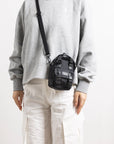 Macaroon Tiny Series Crossbody Bag｜Black