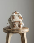 Macaroon Tiny Organic Cotton Series Crossbody Bag｜Beige