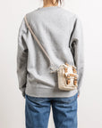 Macaroon Tiny Organic Cotton Series Crossbody Bag｜Beige