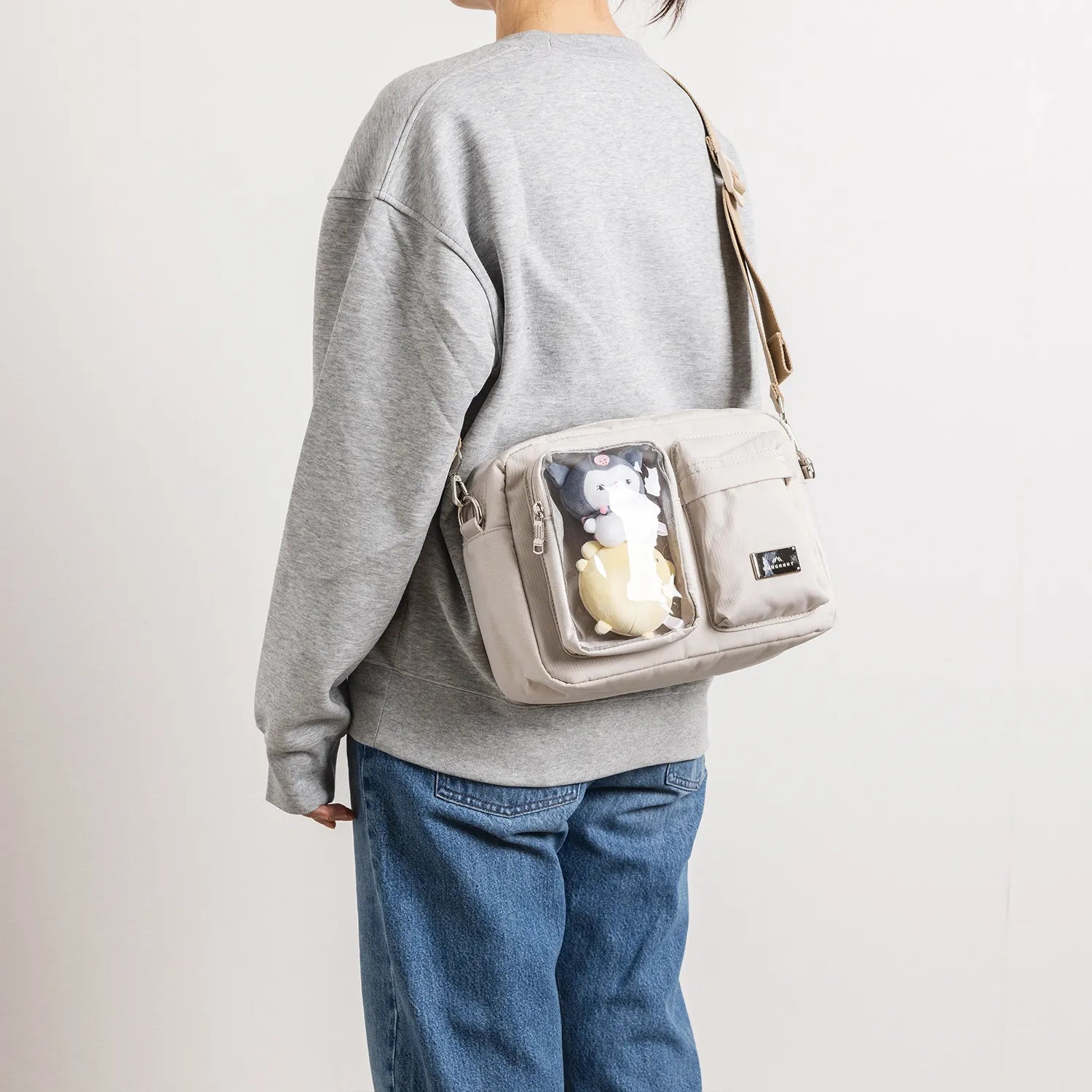 Satchel Lucent Series Crossbody Bag｜Stone