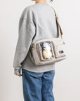 Satchel Lucent Series Crossbody Bag｜Stone