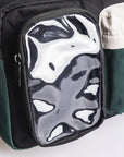 Satchel Lucent Series Crossbody Bag｜Black x Slate Green