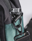 Satchel Lucent Series Crossbody Bag｜Black x Slate Green