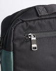 Satchel Lucent Series Crossbody Bag｜Black x Slate Green