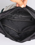 Satchel Lucent Series Crossbody Bag｜Black x Slate Green