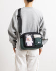 Satchel Lucent Series Crossbody Bag｜Black x Slate Green